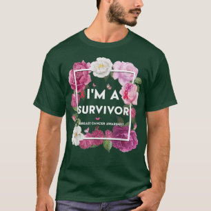 I'm A Survivor Breast Cancer Awareness Pink Ribbon T-Shirt