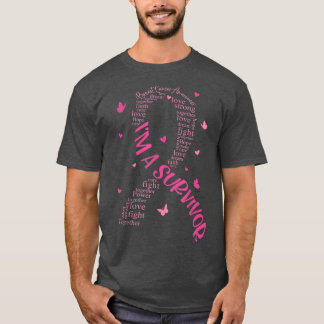 I'm A Survivor Breast Cancer Awareness Pink Ribbon T-Shirt