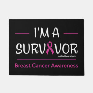 I'm a Survivor...Breast Cancer Doormat
