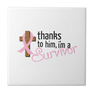 Im A Survivor Ceramic Tile