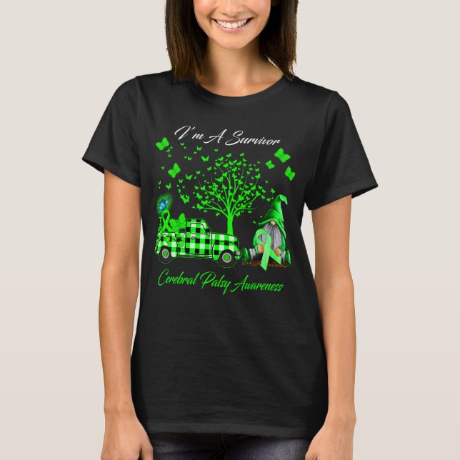 I'm A Survivor Cerebral Palsy Awareness  T-Shirt (Front)