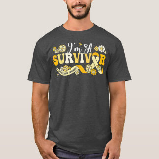 I'm A Survivor Childhood Cancer Awareness Support  T-Shirt