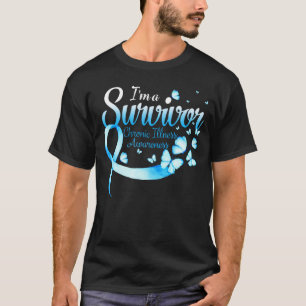 I'm A Survivor Chronic Illness Awareness Butterfly T-Shirt