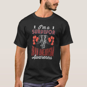 I'm A Survivor Elephant Brain Aneurysm Awareness G T-Shirt
