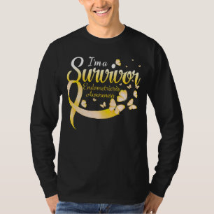 I'm A Survivor Endometriosis Awareness Butterfly R T-Shirt