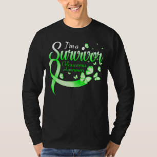 I'm A Survivor Glaucoma Awareness Butterfly Ribbon T-Shirt