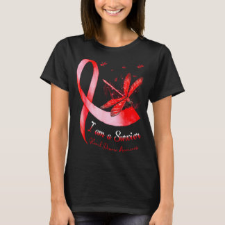 Im A Survivor Heart Disease Awareness Month Red Ri T-Shirt