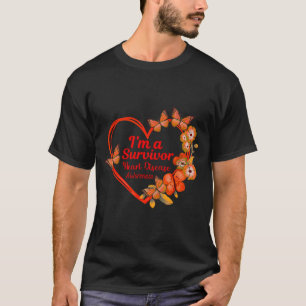 I'm A Survivor Heart Disease Awareness Red Butterf T-Shirt