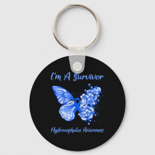 I'm A Survivor Hydrocephalus Awareness  Key Ring