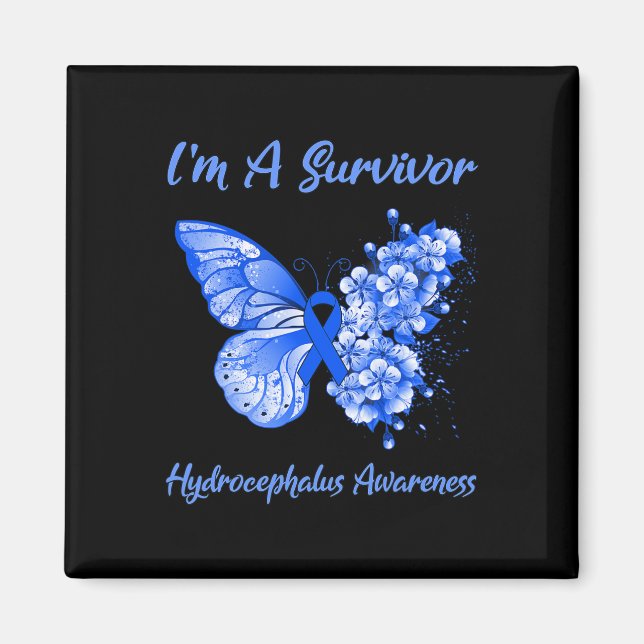 I'm A Survivor Hydrocephalus Awareness  Magnet (Front)