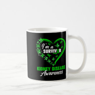 Im A Survivor Kidney Disease Awareness Green Butte Coffee Mug
