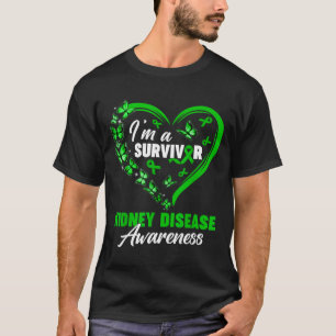 Im A Survivor Kidney Disease Awareness Green Butte T-Shirt