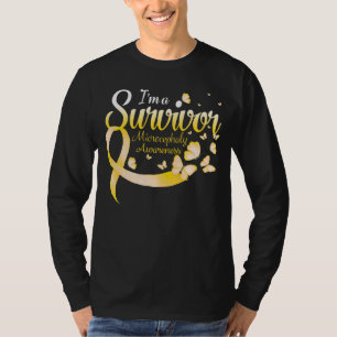 I'm A Survivor Microcephaly Awareness Butterfly Ri T-Shirt