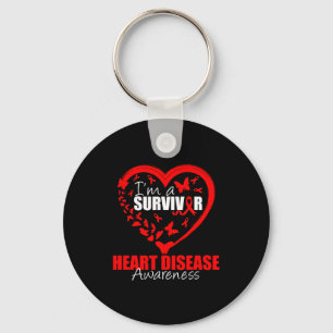 Im A Survivor Of Heart Disease Awareness Month Wea Key Ring
