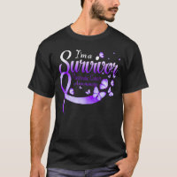 I'm A Survivor Pancreatic Cancer Awareness Butterf