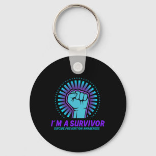 I'm A Survivor Suicide Prevention Awareness Key Ring