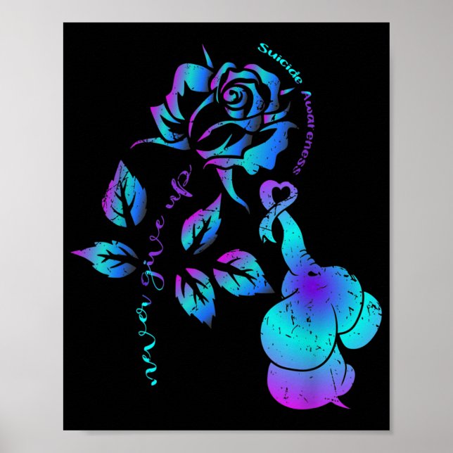 Im A Survivor Suicide Prevention Awareness Ribbon  Poster (Front)