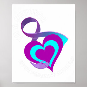 I'm A Survivor Support Suicide Prevention Awarenes Poster