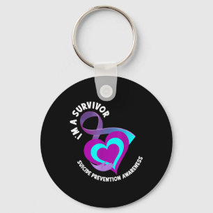 Im A Survivor Support Suicide Prevention Awareness Key Ring