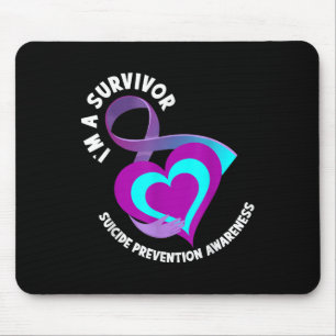 Im A Survivor Support Suicide Prevention Awareness Mouse Pad