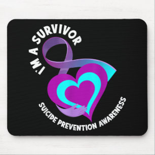 Im A Survivor Support Suicide Prevention Awareness Mouse Pad
