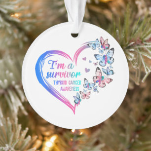 I'm A Survivor Thyroid Cancer Awareness Ornament