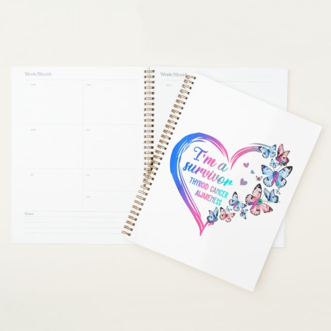  I'm A Survivor Thyroid Cancer Awareness Planner (Display)