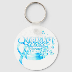I'm A Survivor Type 1 Diabetes Awareness Butterfly Key Ring