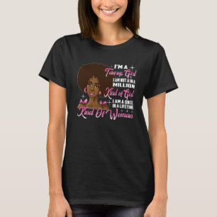 I'm A Taurus Girl Black Women Birthday Girl T-Shirt