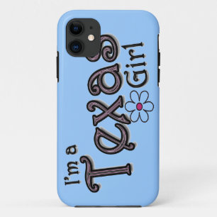 I'm a Texas Girl, Flower, Blue iPhone Cover