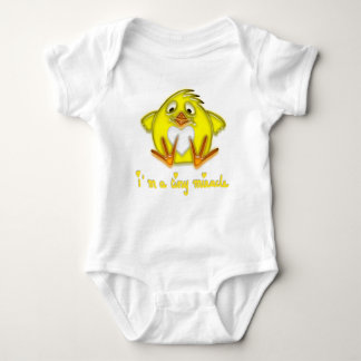 Im a tiny miracle (boy chick ) baby bodysuit