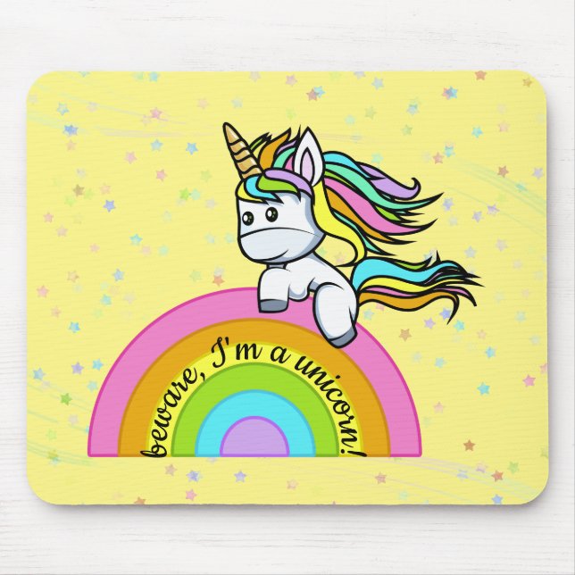 I'm a unicorn - mouse pad (Front)