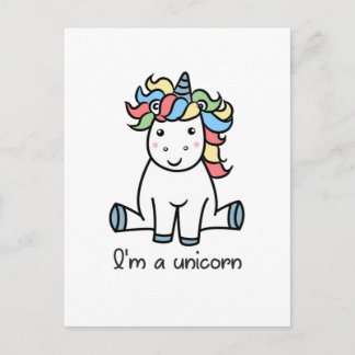I'm a unicorn! postcard