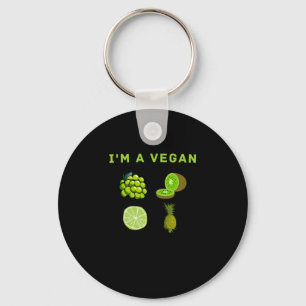 I'm a Vegan-food World Vegetarian Day Key Ring
