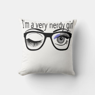 I'm a Very Nerdy Girl with Periwinkle Eye Shadow Cushion