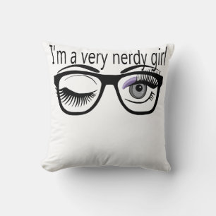 I'm a Very Nerdy Girl with Purple Eye Shadow Cushion