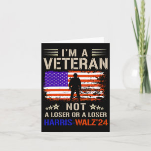 I'm A Veteran Not A Sucker Or Loser Anti Trump Card