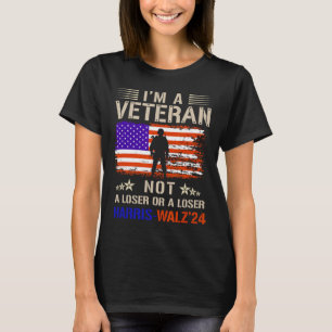 I'm A Veteran Not A Sucker Or Loser Anti Trump  T-Shirt