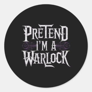 I'm A Warlock Classic Round Sticker