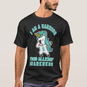 Im A Warrior Food Allergies Awareness Unicorn T-Shirt