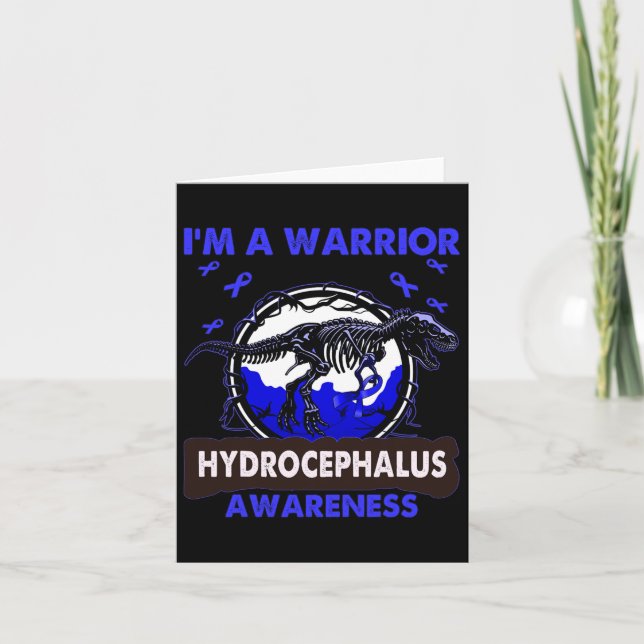 I'm A Warrior Hydrocephalus Awareness  Card (Front)