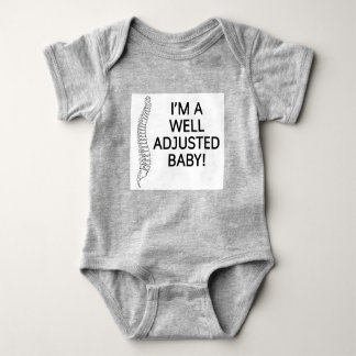 I'm a well adjusted baby chiropractic chiro baby bodysuit