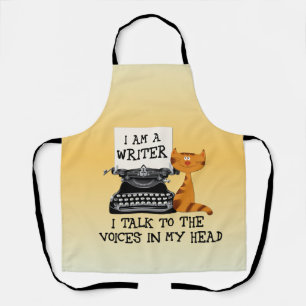 I'm A Writer I Talk to the Voices in My Head Apron