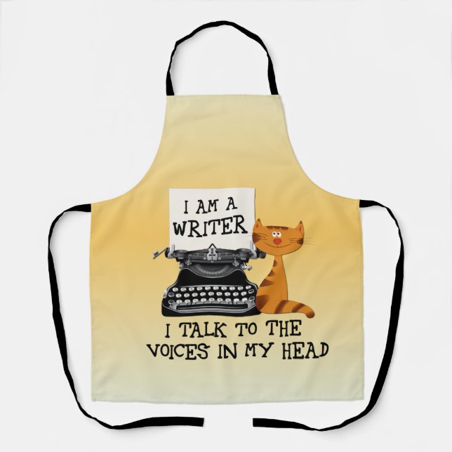 I'm A Writer I Talk to the Voices in My Head Apron (Front)