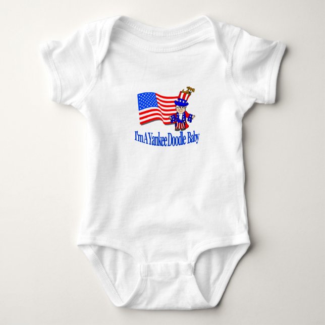I'm A Yankee Doodle Baby Bodysuit (Front)