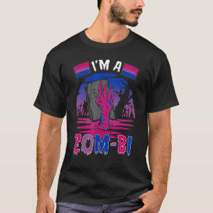 Im A Zom Bi Zombie Bisexual Flag Bisexuality Pride T-Shirt
