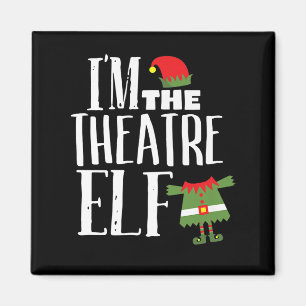 Im Actres Elf Matching Acting Crew Fun Christmas Magnet
