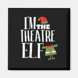 Im Actres Elf Matching Acting Crew Fun Christmas Magnet