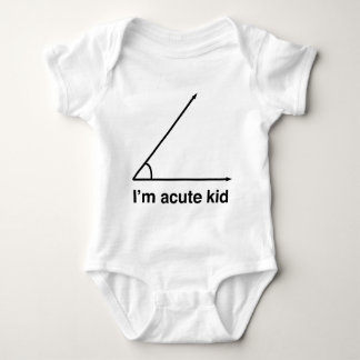 I'm acute kid for math geeks baby bodysuit