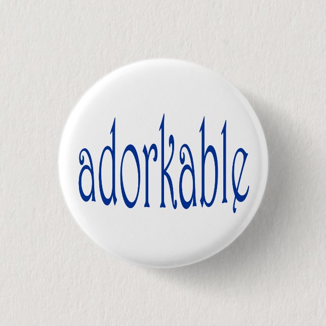 I'm adorkable 3 cm round badge (Front)